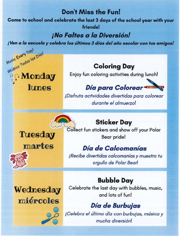 Don't Miss the Fun!/¡No Faltes a la Diversión! Featured Photo