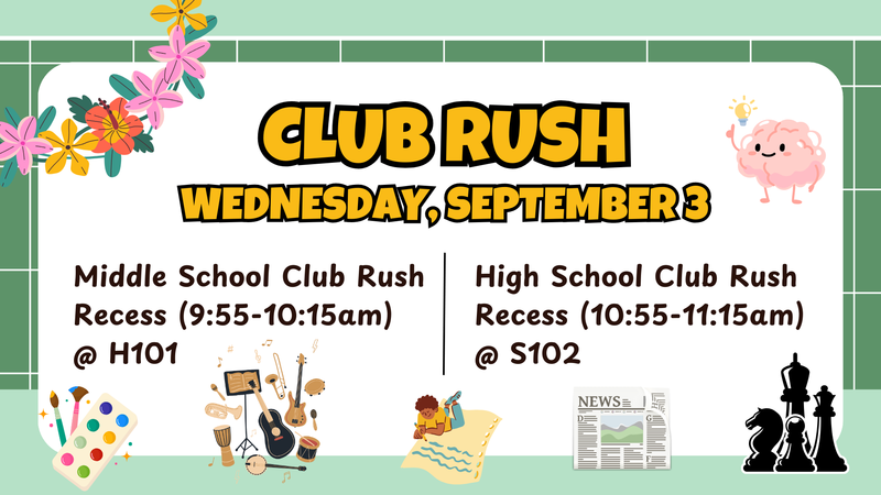 Club Rush Flyer