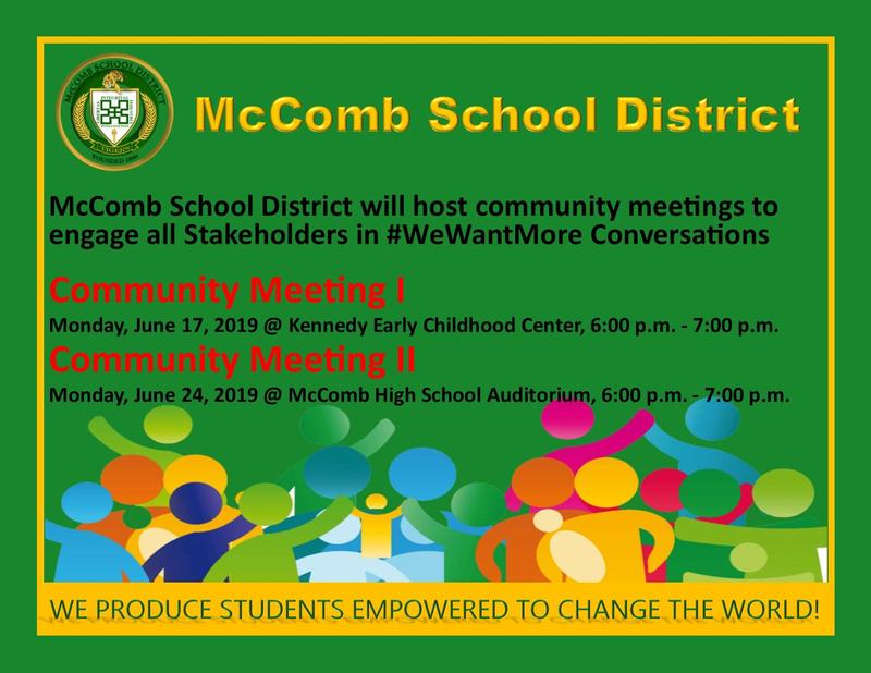 McComb School District Community Meetings I & II