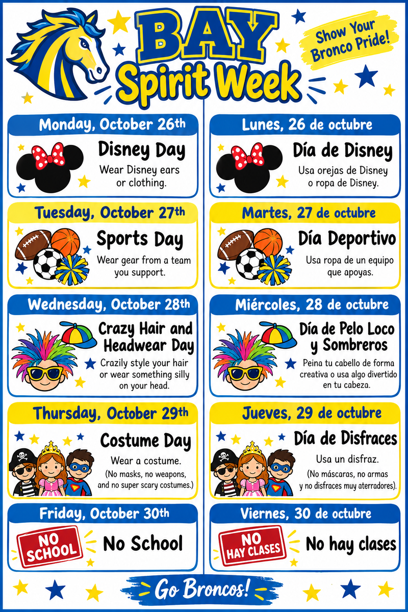 Spirit Week 10/26-10/29 Featured Photo
