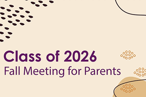 Fall colors with shapes and text class of 2026