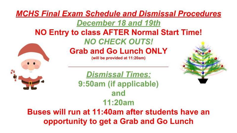 1st Semester Exam Schedule