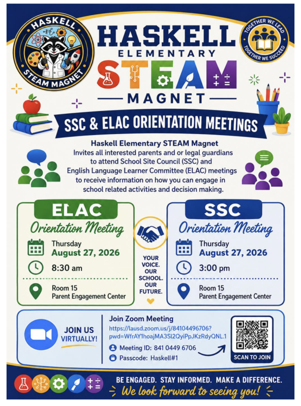 ELAC, SSC Meetings Featured Photo