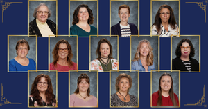 12 secretaries school photos from the district