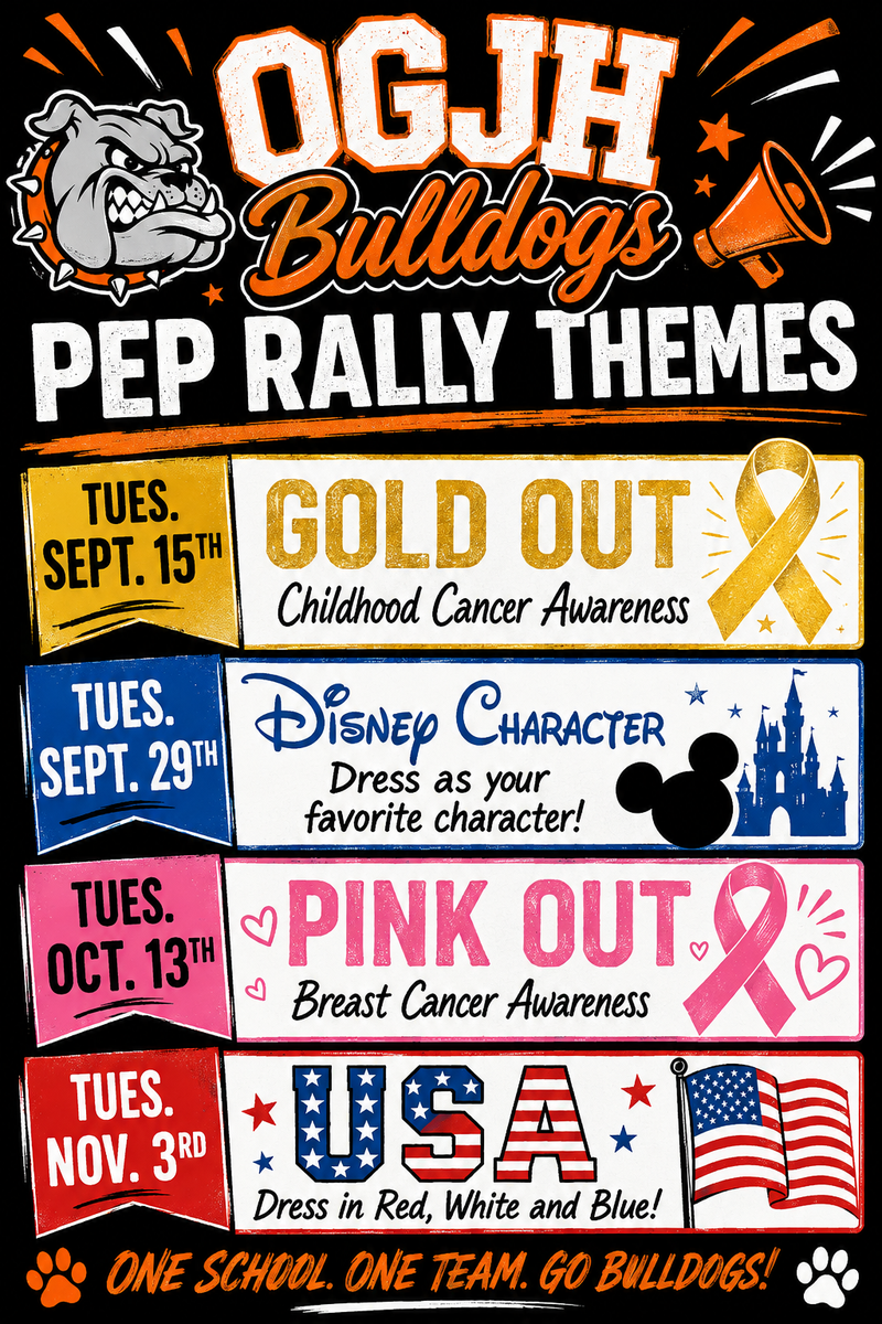 OGJH Pep Rally Themes--Fall 2026 Featured Photo