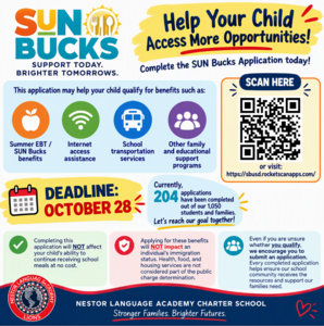 Sunbucks sign up flyer - English