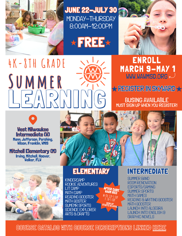 Summer learning brochure