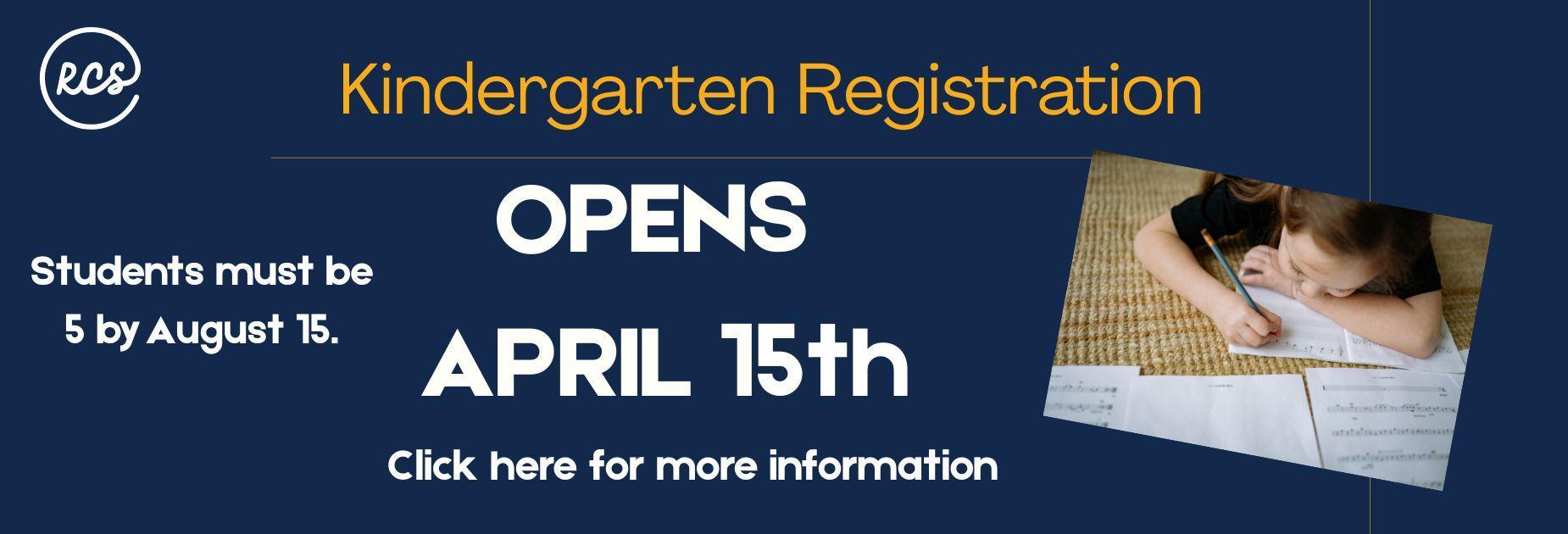 Kindergarten registration