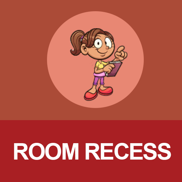 Room Recess character with book