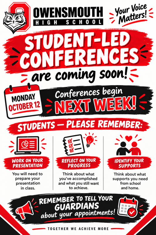 Student-Led Conferences Flier