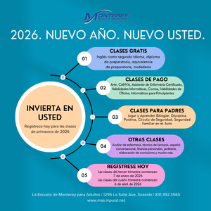 New Year. New You. Classes available. Spanish