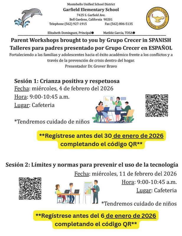 25-26 Talleres para Padres