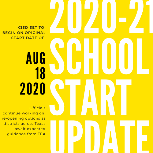 2020-21 School Year Update: CISD set to begin on original school start date of August 18 Featured Photo