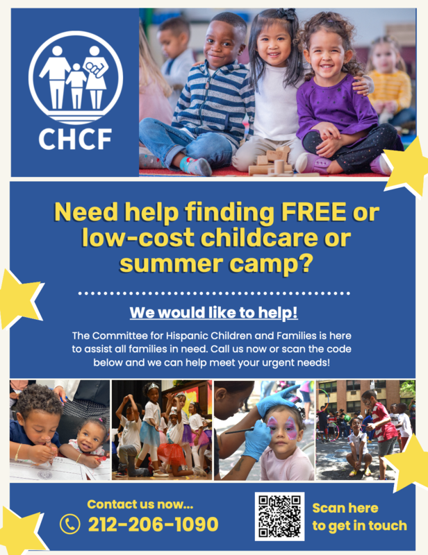 Free or Low-Cost Childcare Flyer