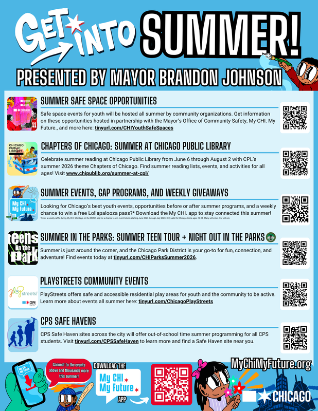 City of Chicago Summer Activities & Resources for Youth / Actividades y recursos de verano para jóvenes de la ciudad de Chicago Featured Photo