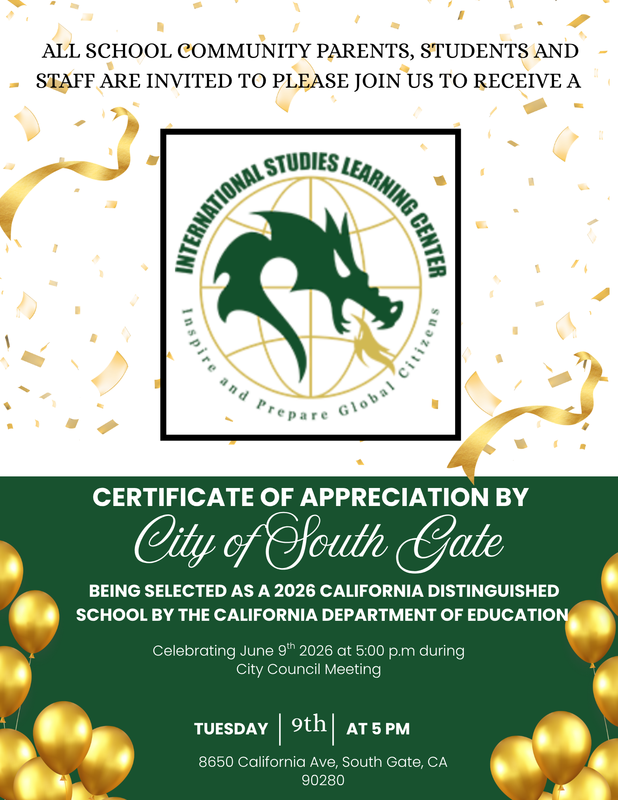 City Hall Recognition to ISLC