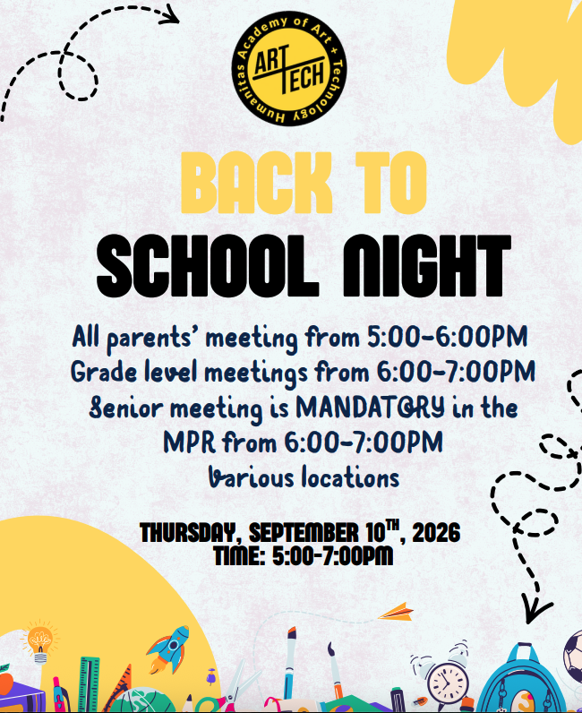 Back to school night 2026 sept 10 flyer