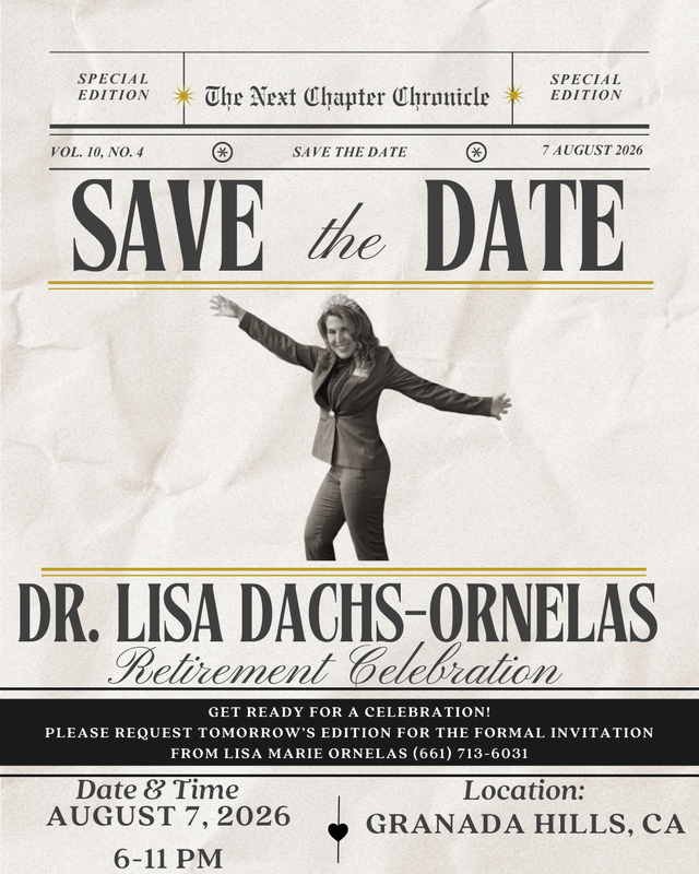 Lisa's Save the Date Retirement Gathering Flier