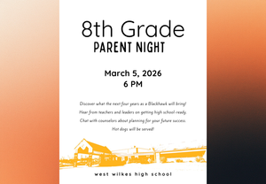 WWHS 8th grade parent night.