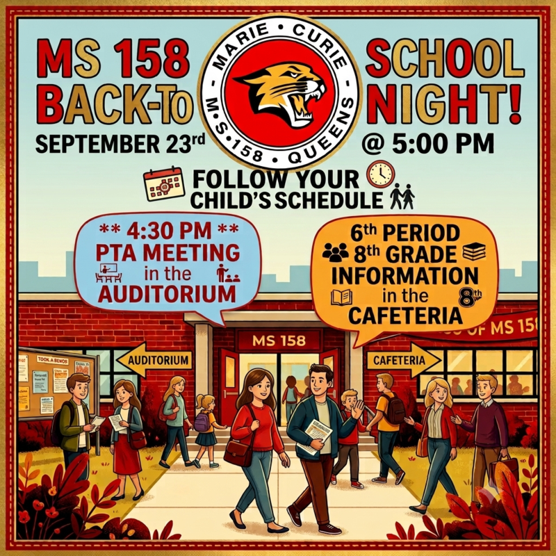 back to school night flyer