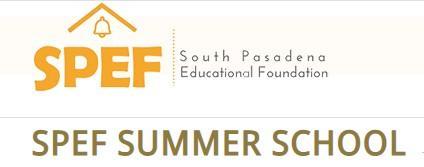 SPEF Summer School Registration for Elementary - Wed. Mar. 4 @ 9 AM