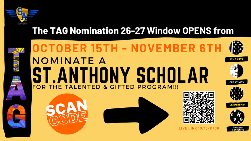 2026-2027 Nomination Form for 3rd grade - 8th grade Student Talented & Gifted Program Featured Photo