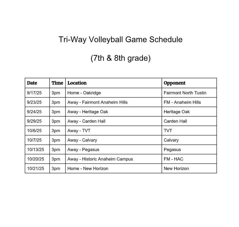 Triway volleyball