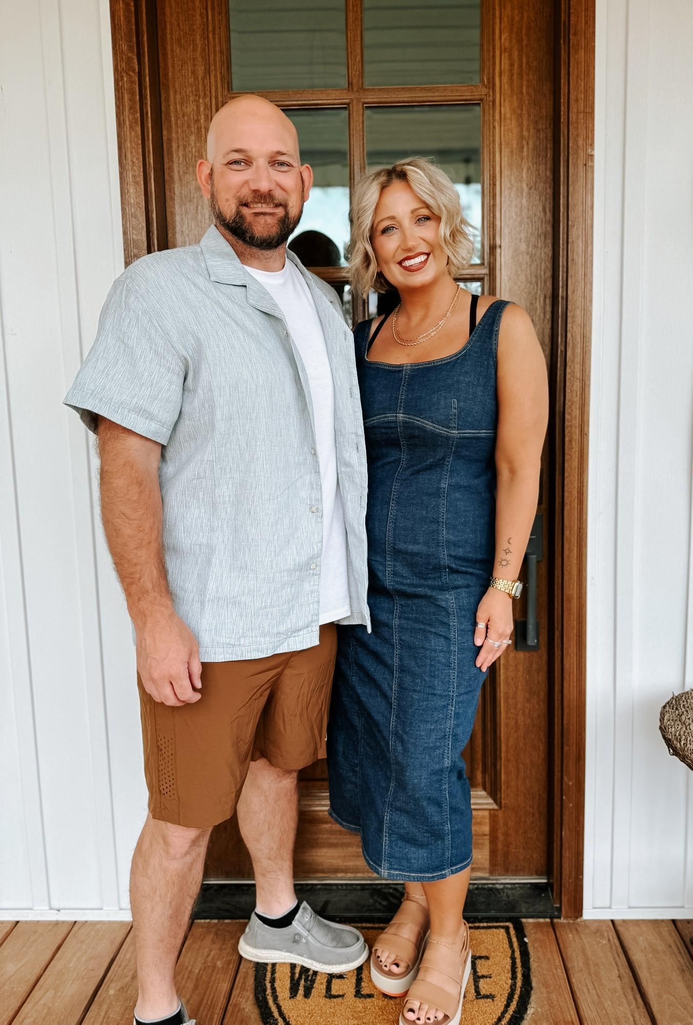 Mrs. Harris and her husband.