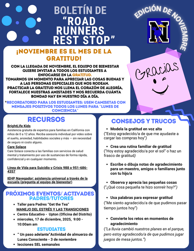 Noviembre es el mes de la gratitud.