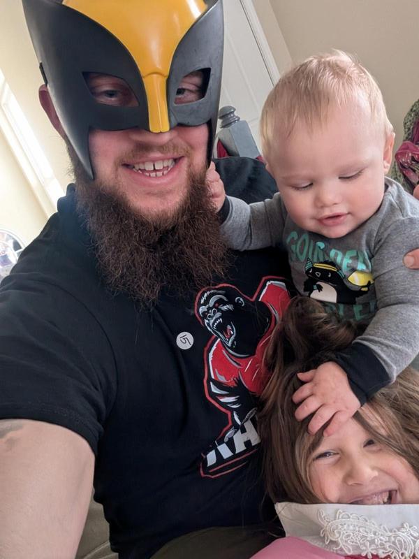 Charley Buckner and his child