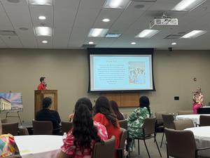 Rylen Mounce giving presentation