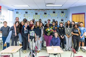 Parker and English 7 class