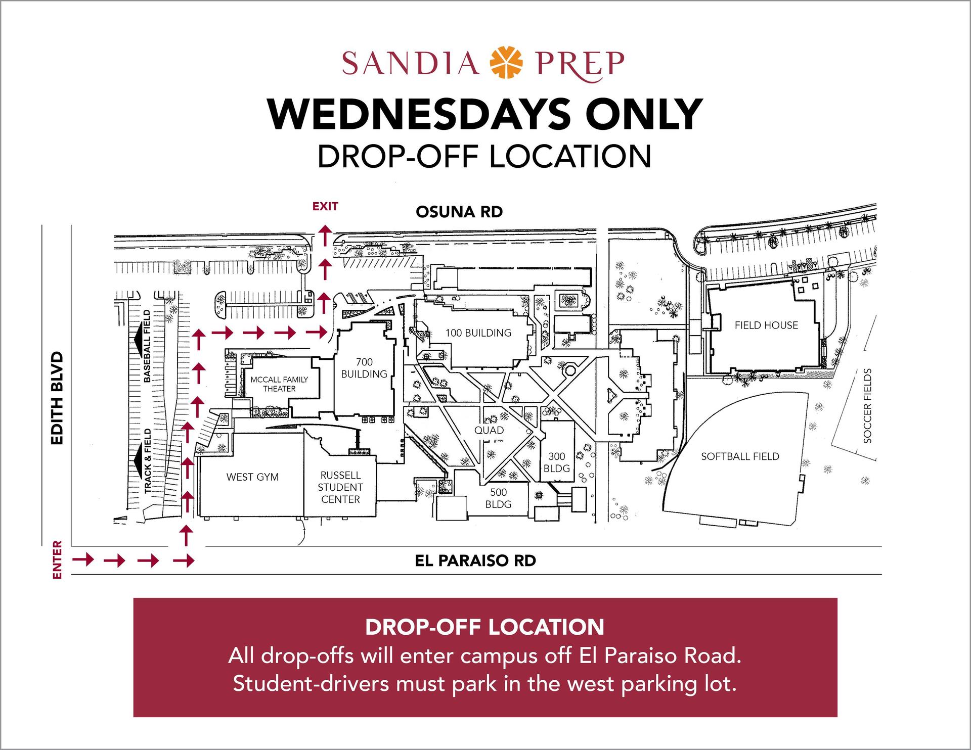 Wednesday Traffic Drop Off Map