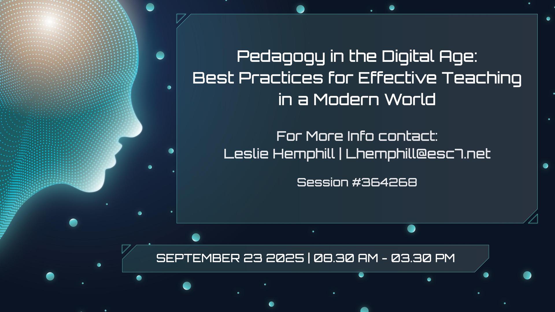 Pedagogy in the Digital Age workshop graphic