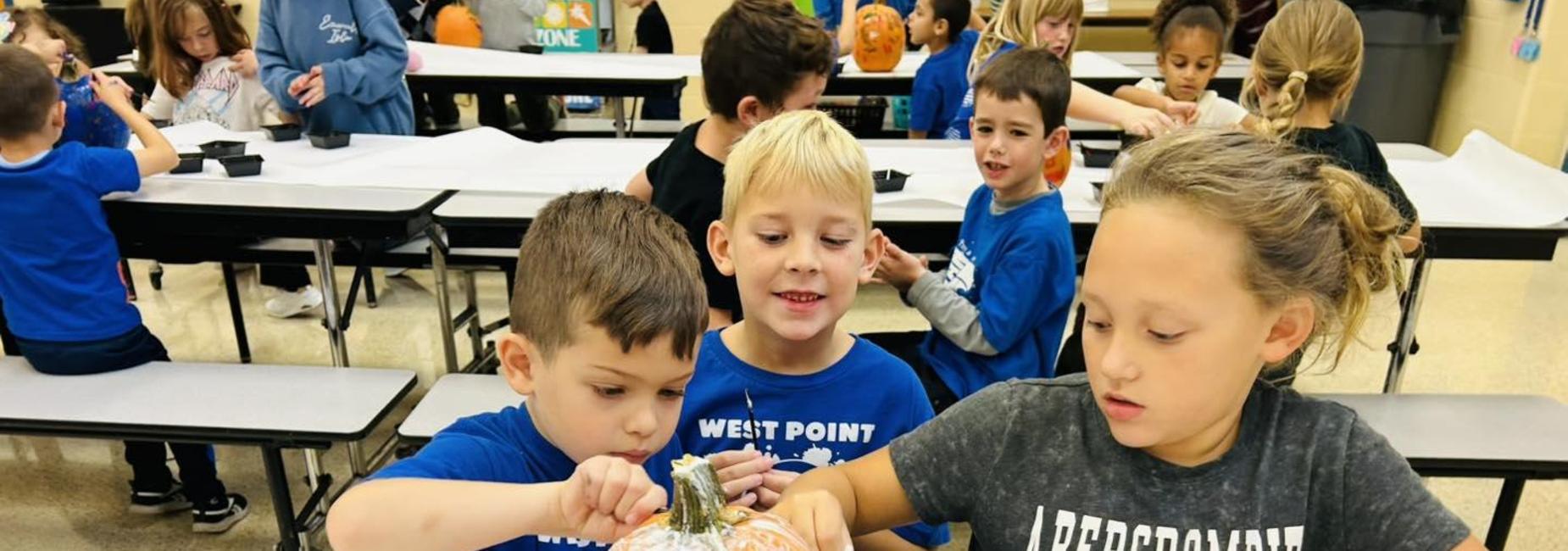 West Point pumpkin painting