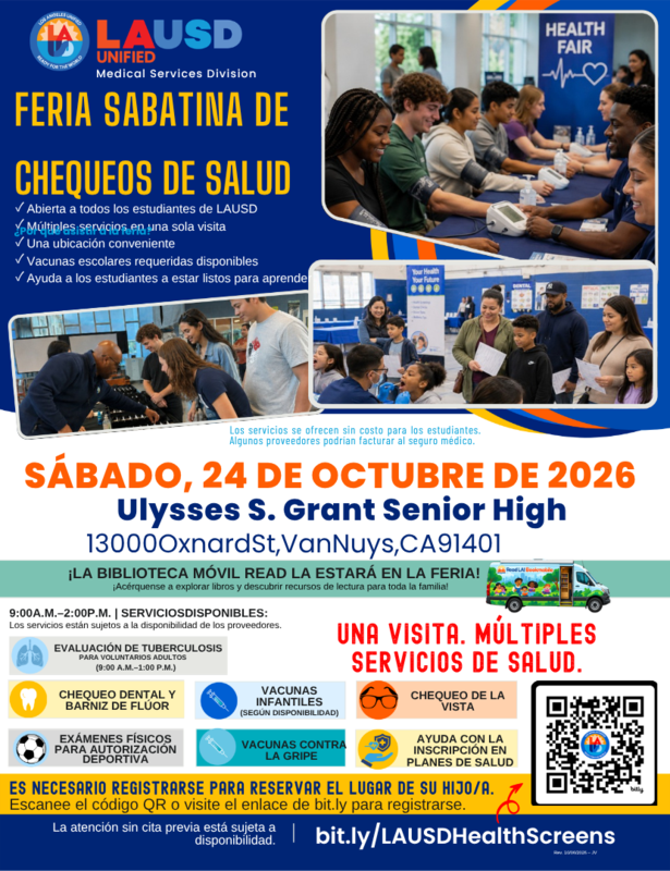 Feria Sabatina de Chequeos de Salud