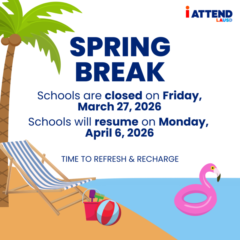 Spring Break - School will resume Monday, April 6, 2026 | Richard E ...