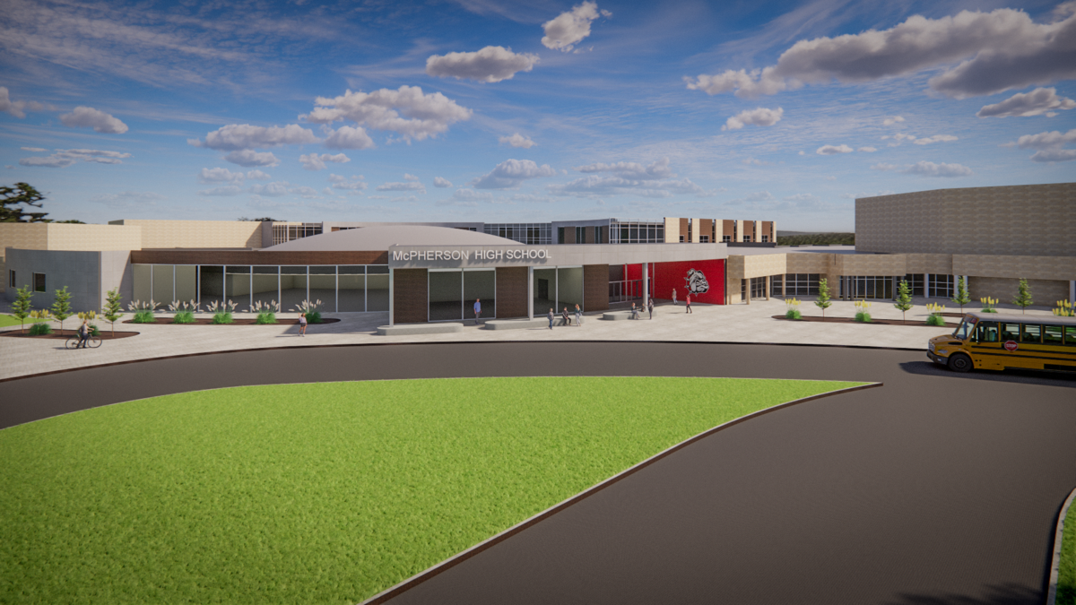 Rendering of potential future MHS entrance