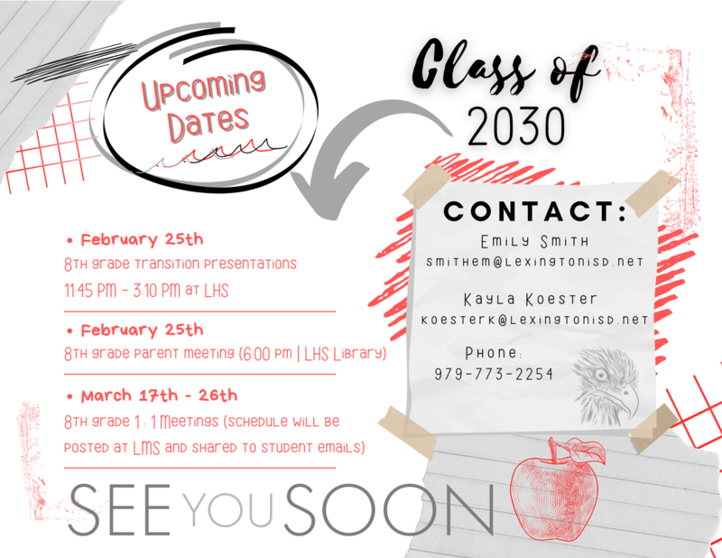 LHS 8th Grade Transition Information FLyer