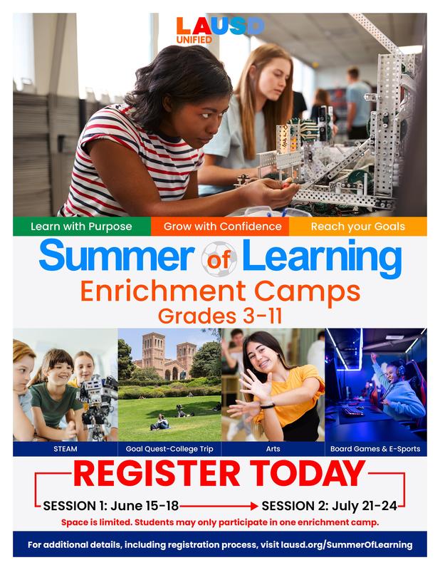 Students in various enrichment activities