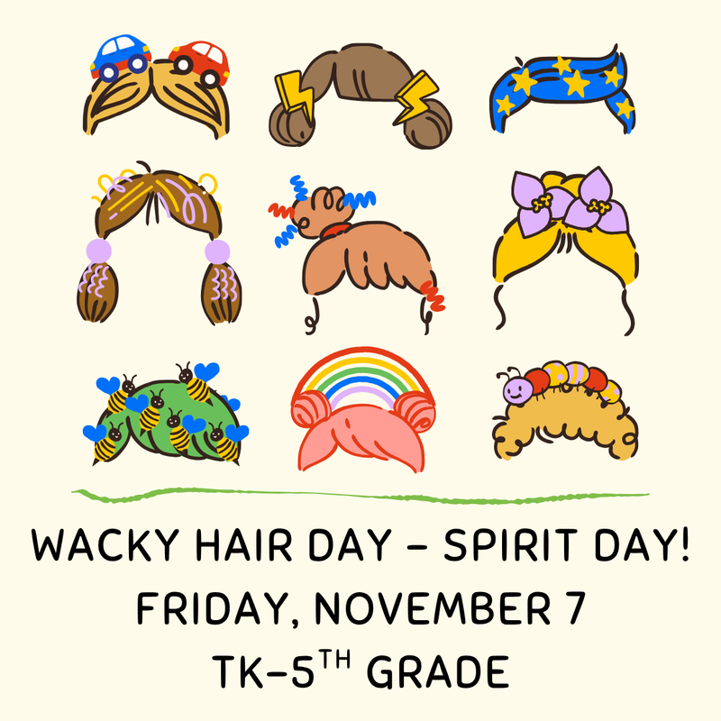 Elementary Spirit Day - Wacky Hair Day! Thumbnail Image