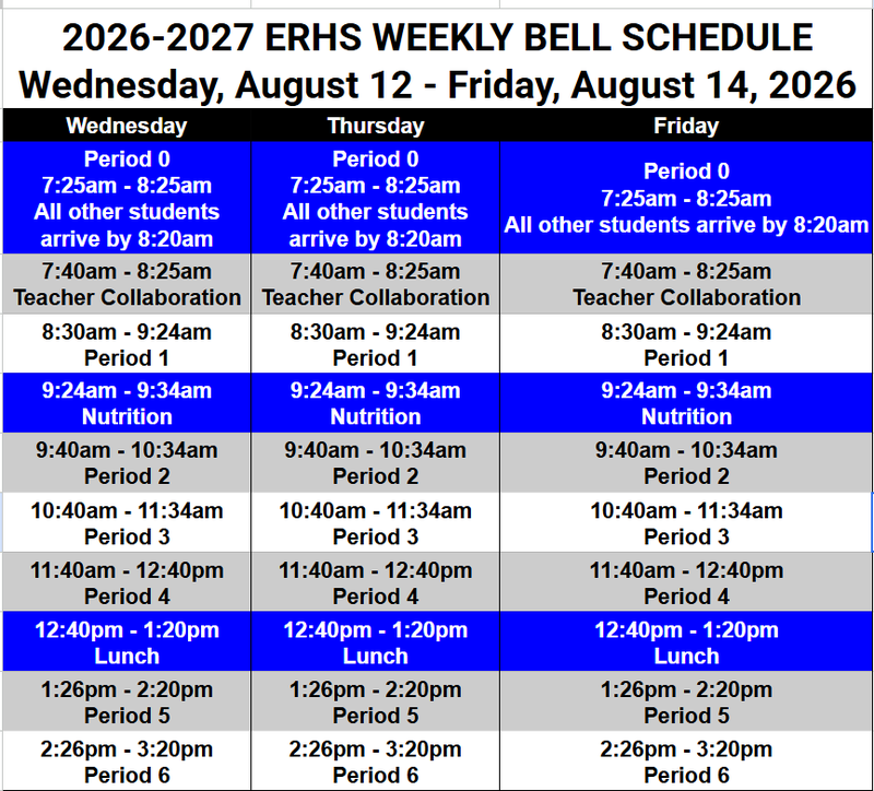 Bell Schedule
