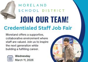 MSD bell logo and photo of teacher in classroom