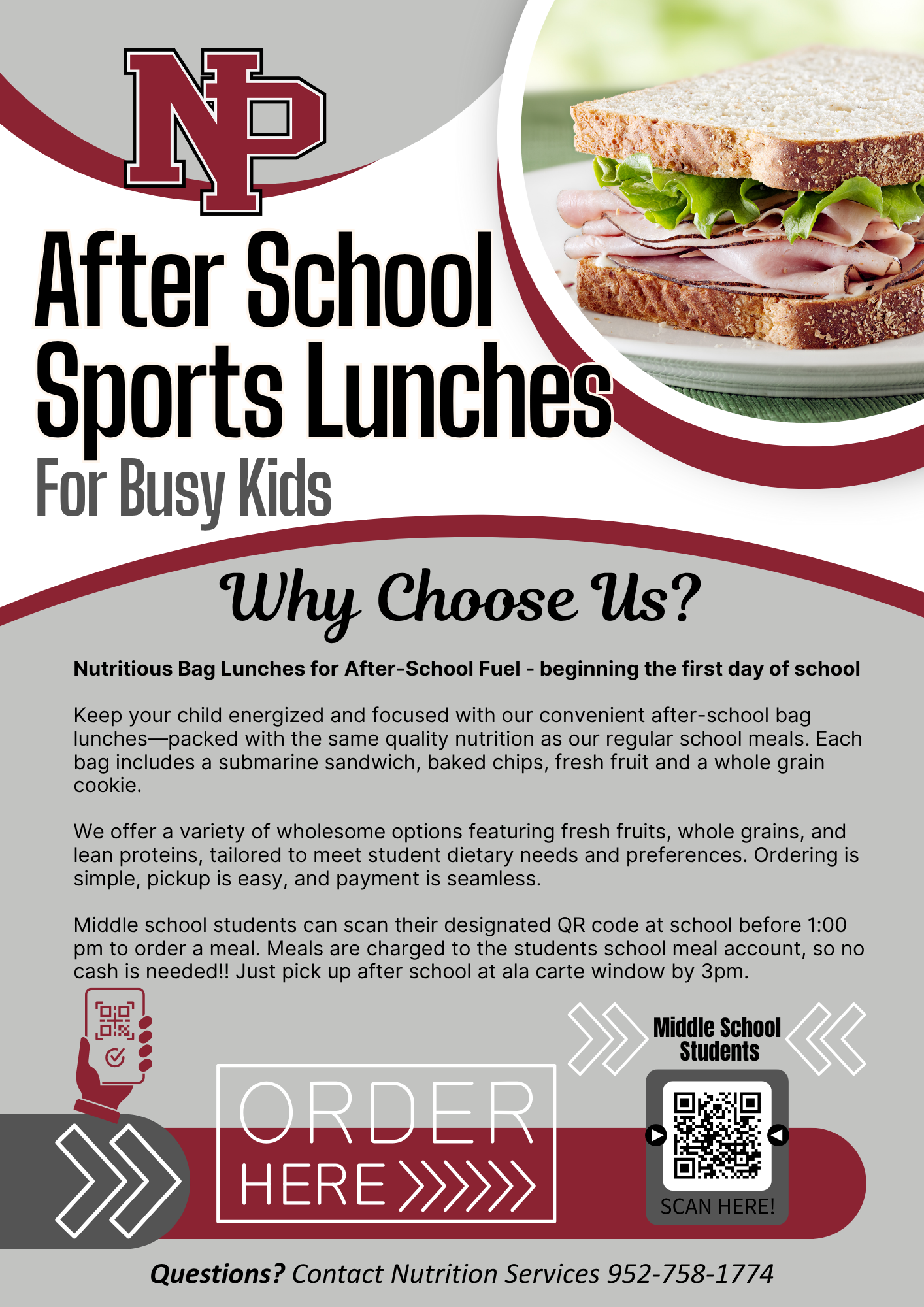 After-School Sports Lunches