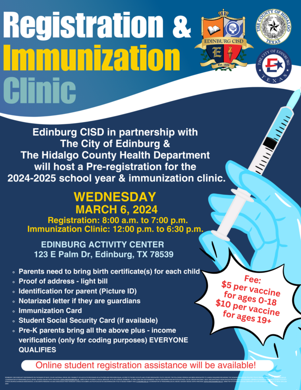 Registration & Immunization Clinic Harwell Middle School
