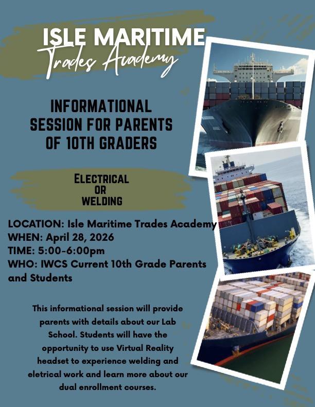 Isle Maritime Info Session April 28
