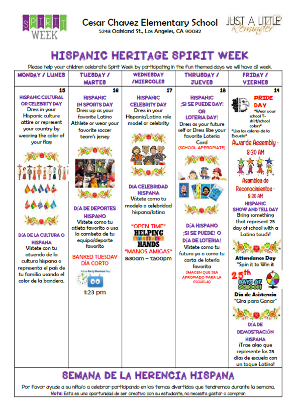 spirit week clip art
