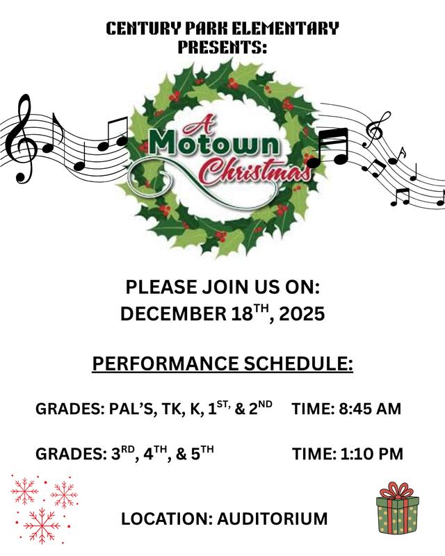 A Motown Christmas Flyer - English