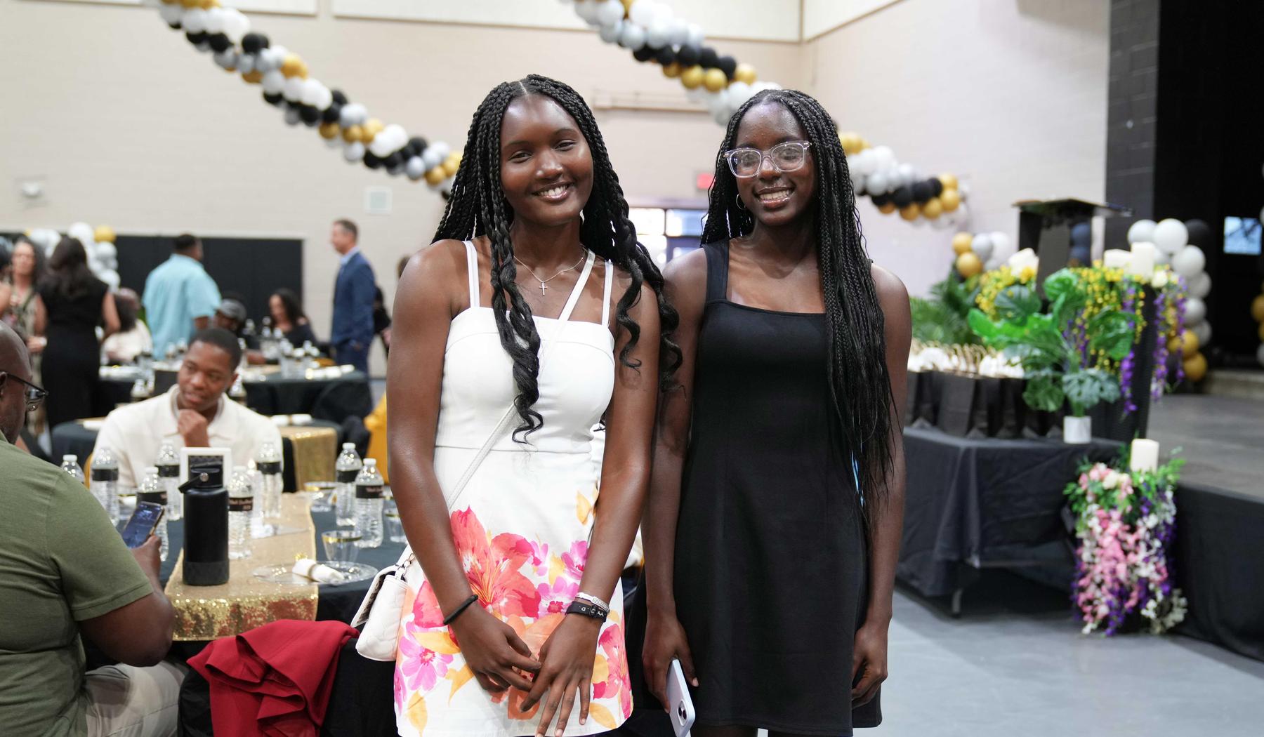 Two girls at Black Excellence Awards